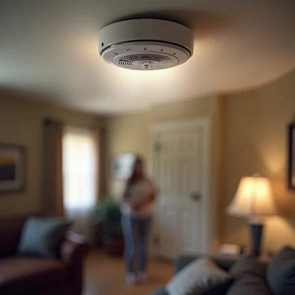 detector de humo que pita