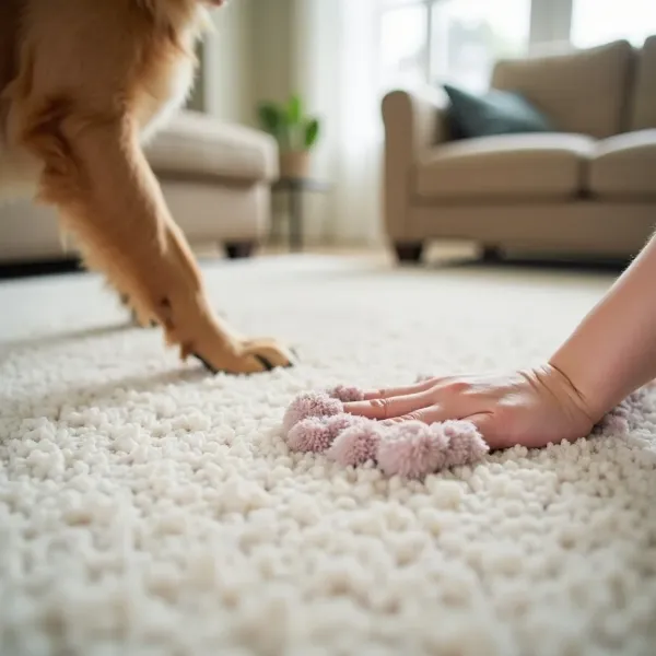 Cómo limpiar heces de perro de la alfombra