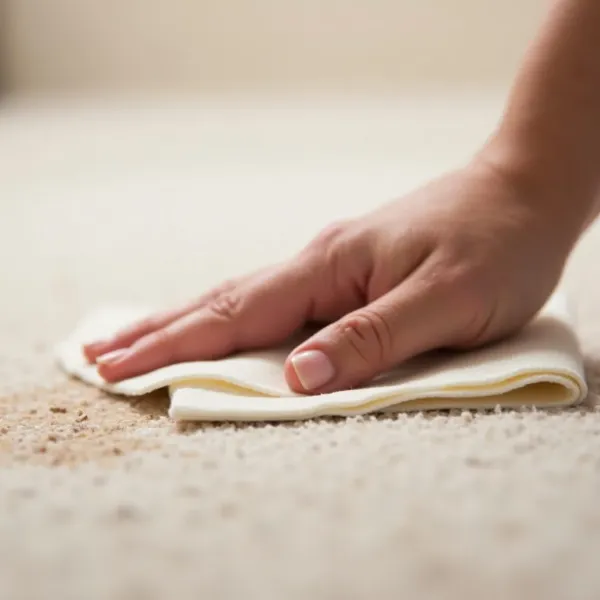 Paso 2: Absorber la Mancha (No Frotes)