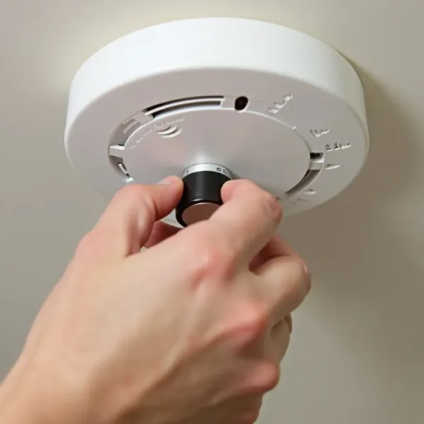how to change smoke alarm battery