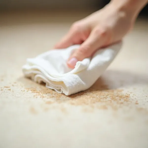 Schritt 1: Den festen Kot entfernen